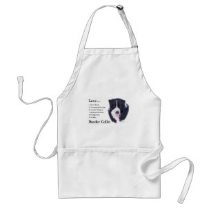 Border Collie Art Gifts Standard Apron