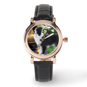 Border Collie Art Gifts Watch