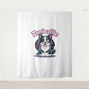 Border Collie BC Zombie Dog Halloween Essential T- Tapestry
