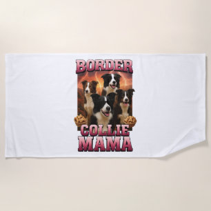 Border Collie   Beach Towel