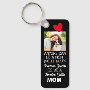 Border Collie...Best Mum Custom double-sided Key Ring