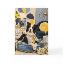 Border Collie Birthday Card