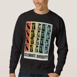Border Collie Celebrate Diversity Dog Border Colli Sweatshirt