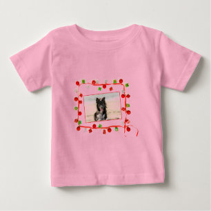 Border Collie Christmas Baby T-Shirt
