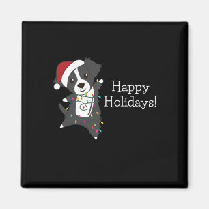 Border Collie Christmas Dog Winter Animals Dogs Magnet