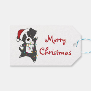Border Collie Christmas Dog Winter Animals Dogs Tr Gift Tags