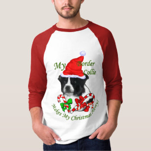 Border Collie Christmas Gifts T-Shirt