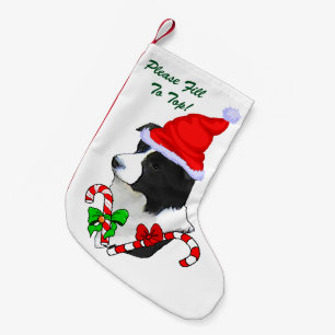 Border Collie Christmas Small Christmas Stocking