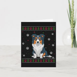 Border Collie Christmas Sweater Xmas Pet Animal Do Card