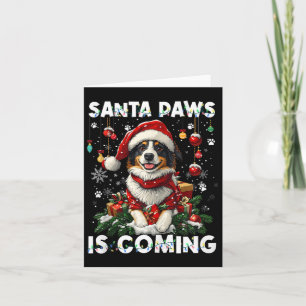 Border Collie Christmas Tree Decorations Dog Lover Card