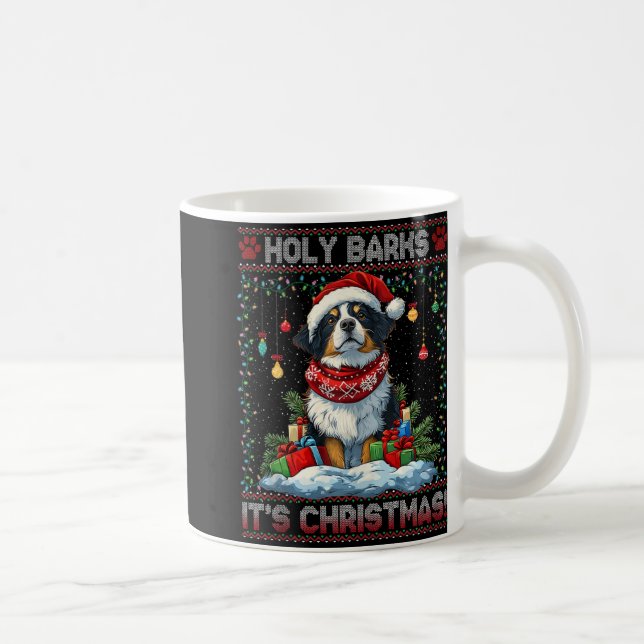 Border Collie Christmas Tree Decorations Dog Lover Coffee Mug (Right)