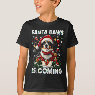 Border Collie Christmas Tree Decorations Dog Lover T-Shirt