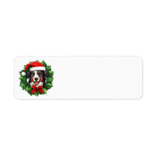 Border Collie Christmas Wreath