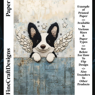 Border Collie Collage CL3 Scrapbook Paper