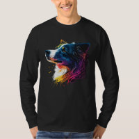 Border Collie Colorful Pop Splash Tie Dye  1