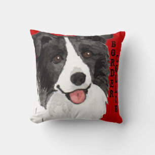 Border Collie Colour Block Cushion