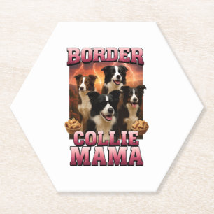 Border Collie Copy Copy Paper Coaster