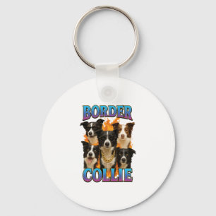 Border Collie Copy Key Ring