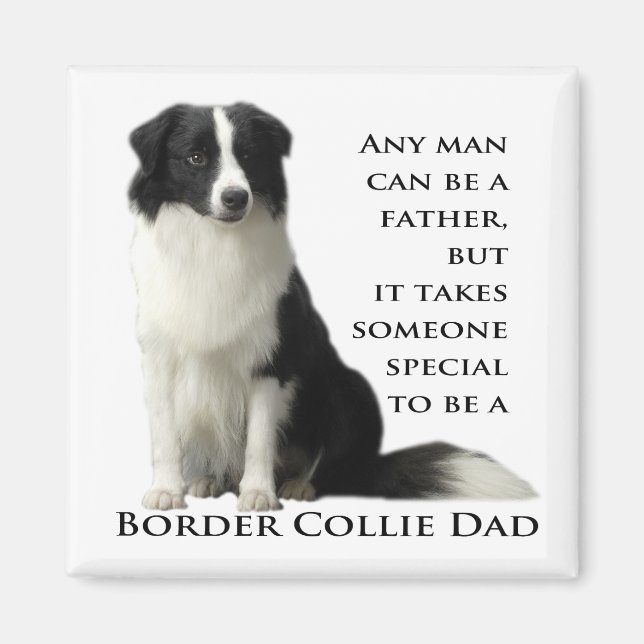 Border Collie Dad Magnet (Front)