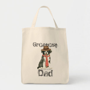Border Collie Dad Tote Bag