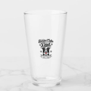 Border Collie Dad Vintage Engraving Dog Shirt Desi Glass