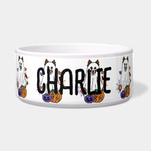Border Collie Dark Brown Halloween Ghost Dog