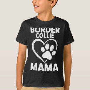 Border Collie Design For Women Girls Mum Border Co T-Shirt