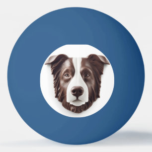 Border Collie Dog 3D Inspired Ping Pong Ball
