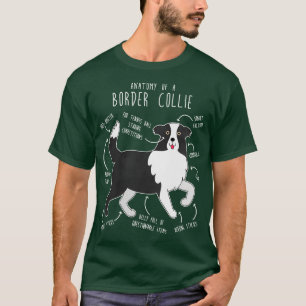 Border Collie Dog Anatomy 1 T-Shirt