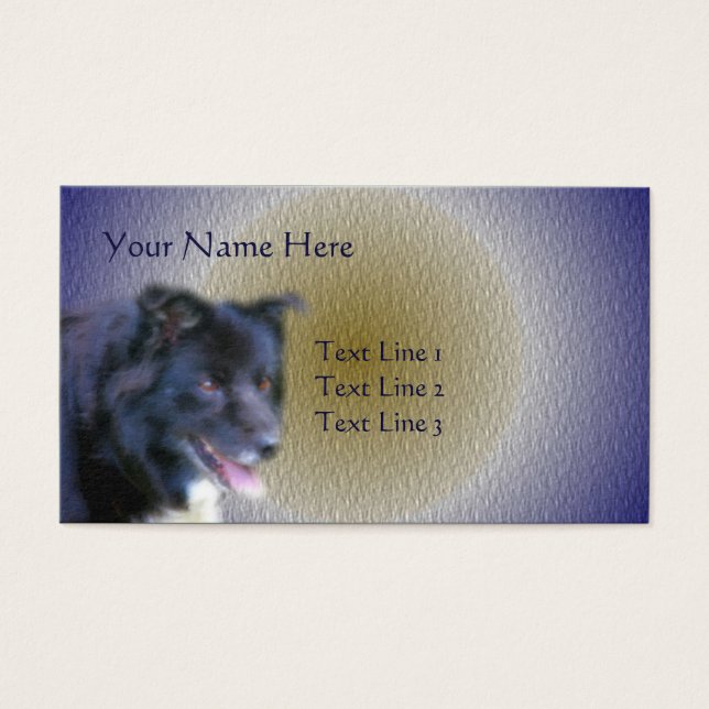 Border Collie Dog Animal Art (Front)