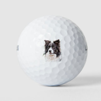 Border Collie Dog Animal Golf Balls