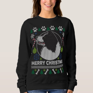 Border Collie Dog Breed Ugly Christmas Sweater