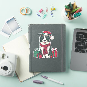 Border Collie Dog Christmas Parties Holiday Santa