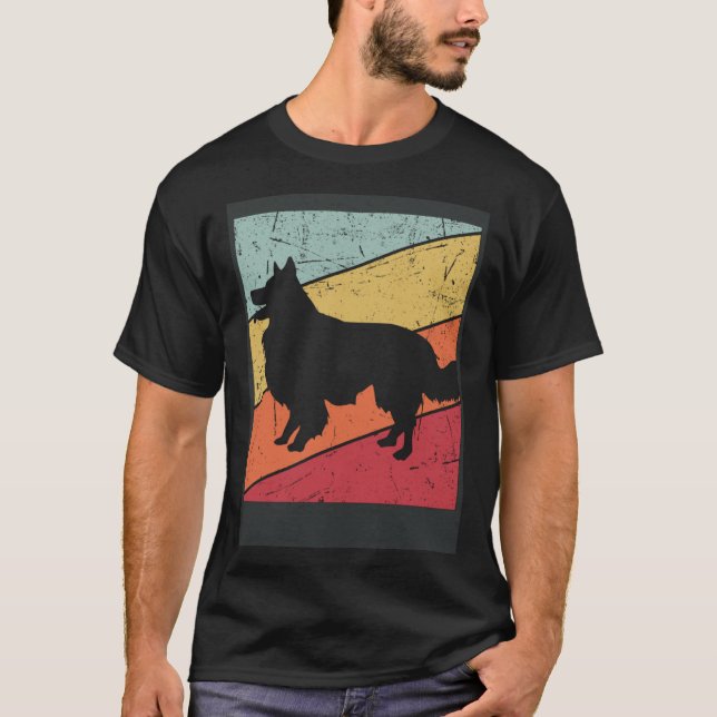 Border Collie Dog For Men Women Border Collie Vint T-Shirt (Front)