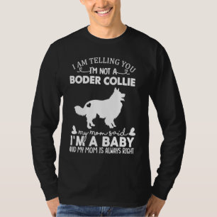 Border Collie Dog For Women Mom Mama Dog T-Shirt