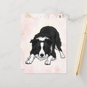 Border Collie Dog Greeting Card