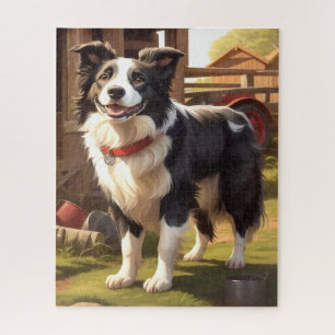 Border Collie Dog Jigsaw Puzzle