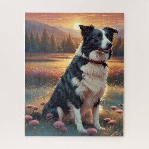 Border Collie Dog Jigsaw Puzzle