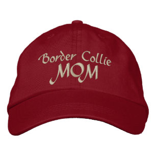 Border Collie Dog MOM Embroidered Hat