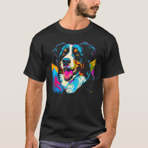 Border Collie Dog Mountains T-Shirt