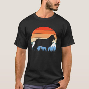 Border Collie Dog Mum Dog Dad Dog Retro T-Shirt