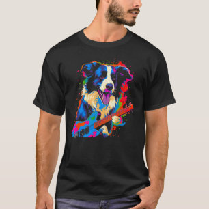 Border Collie Dog Music T-Shirt