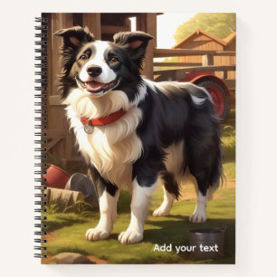 Border Collie Dog Notebook