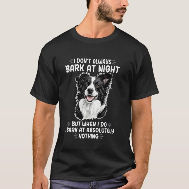 Border Collie Dog Owner T-Shirt (Front)