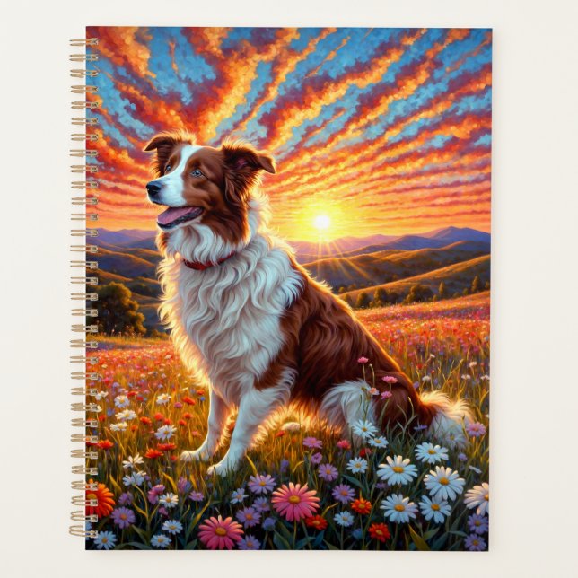 Border Collie Dog Planner (Front)