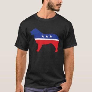 Border Collie Dog  Political Symbol Election Masco T-Shirt