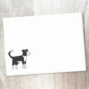 Border Collie Dog Post-it Notes