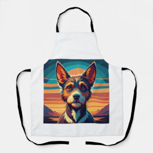 Border Collie Dog Shirt Apron