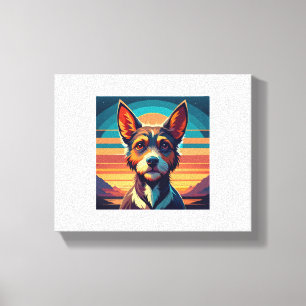 Border Collie Dog Shirt Canvas Print
