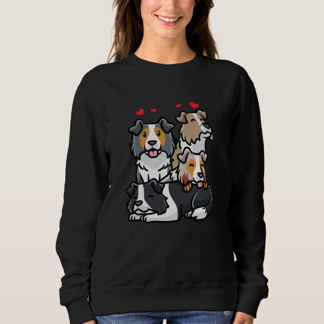 Border Collie Dog Sweatshirt (Front)